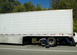 Truck Pulled Over on Highway - Common Trucking Violations