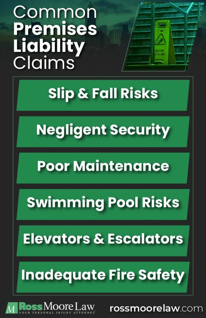 Common premises liability scenarios. Ross moore can help you get what you're owed in premises liability cases.